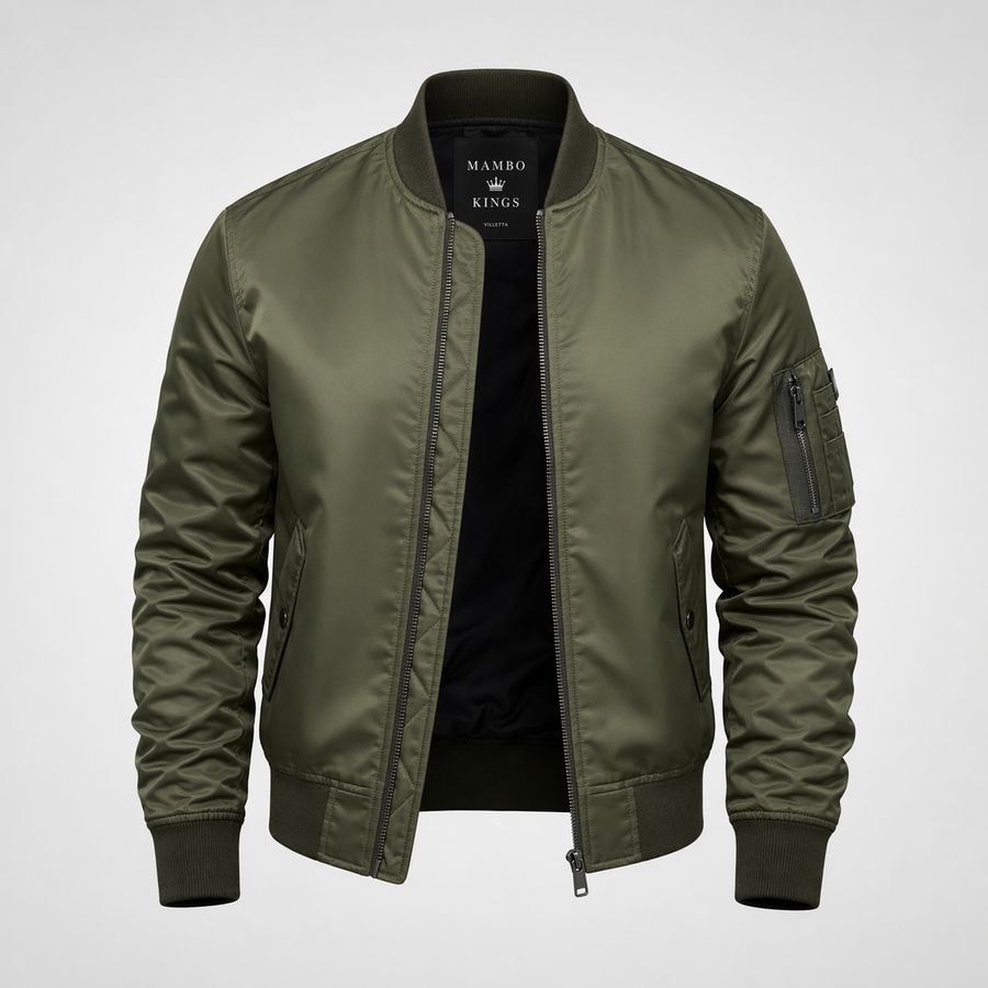 Chaqueta Bomber Olivo